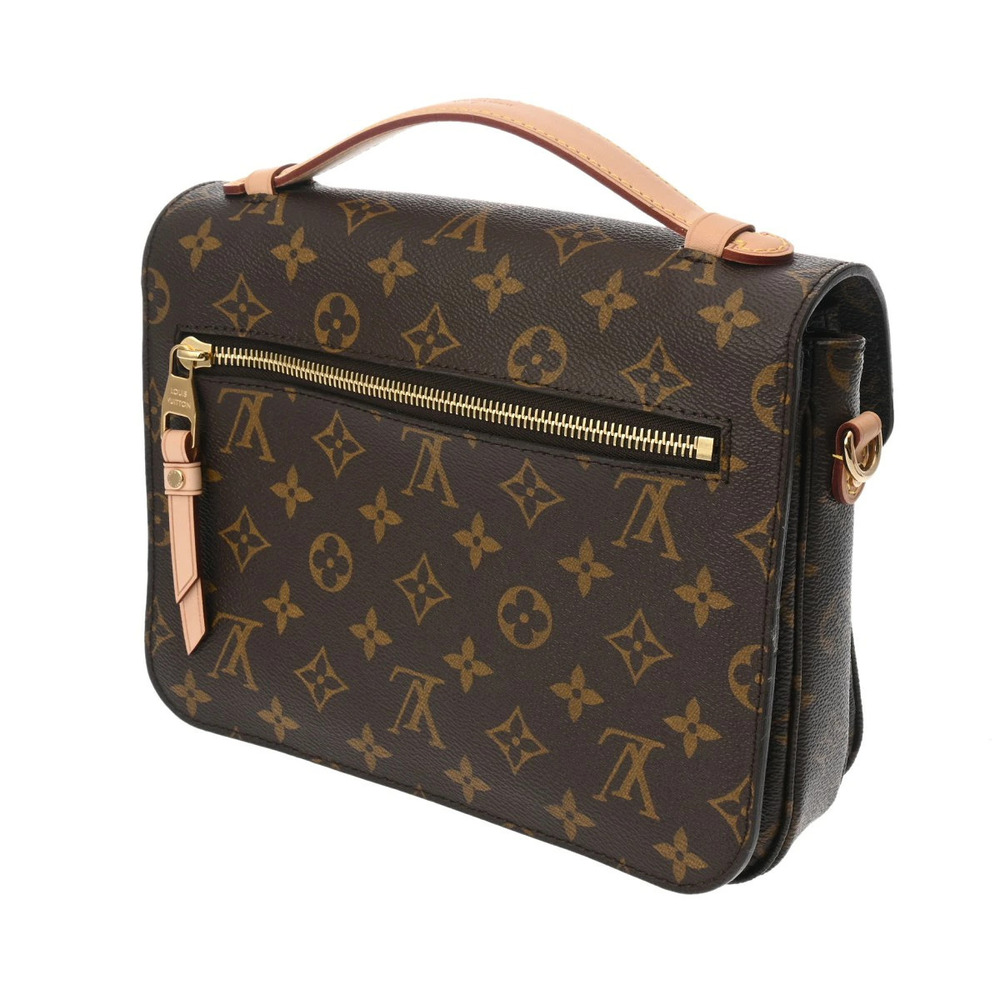 Louis Vuitton Pochette Canvas Brown Metis Handbag Monogram